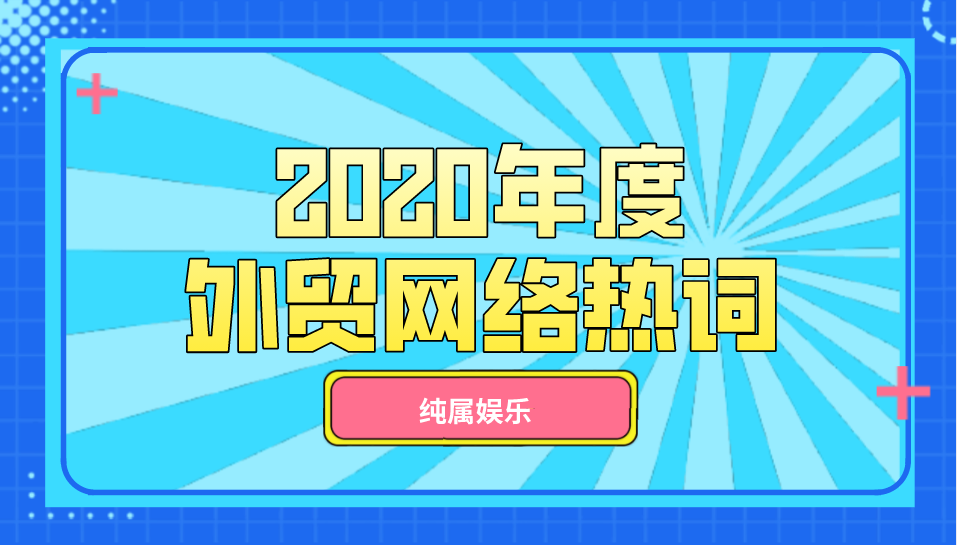 2020年度外贸网络热词 